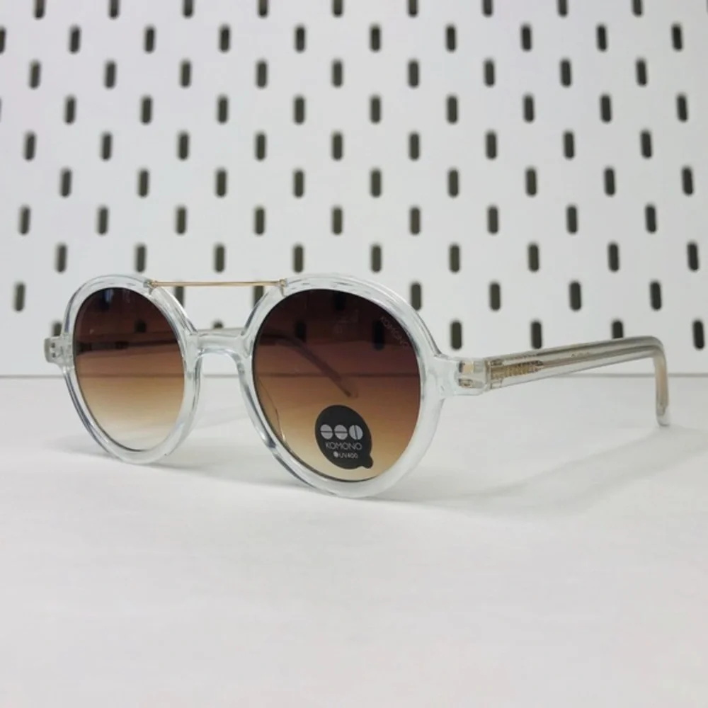 KOMONO sunglasses NEW Vivien Clear round gold UV400 - Picture 9 of 16